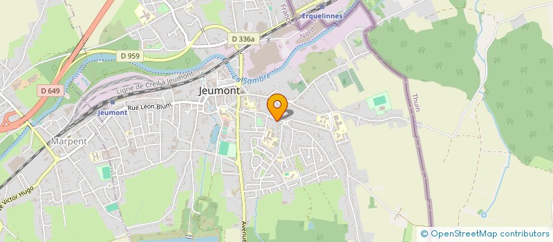 localisation de l'entreprise MONSIEUR QUENTIN MAERTEN  JEUMONT