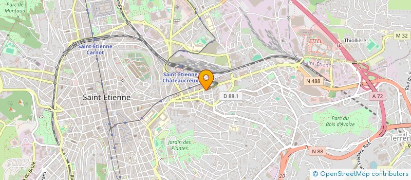 localisation de l'entreprise MONSIEUR QUENTIN MAGNAN  SAINT-ETIENNE