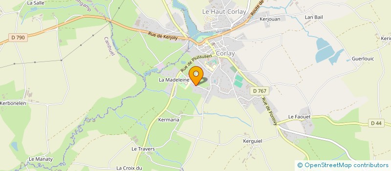 localisation de l'entreprise MONSIEUR QUENTIN MAIQUEZ  CORLAY