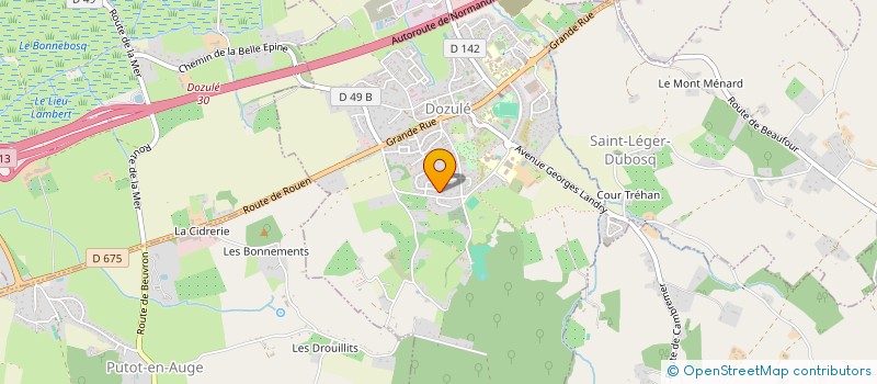 localisation de l'entreprise MONSIEUR QUENTIN MAISERET  DOZULE