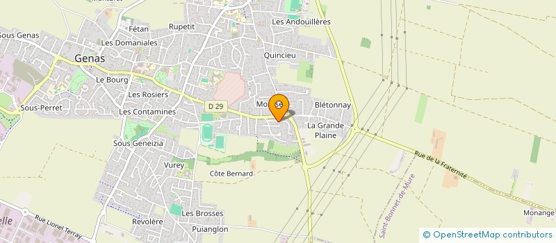 localisation de l'entreprise MONSIEUR QUENTIN MAKOUR à GENAS