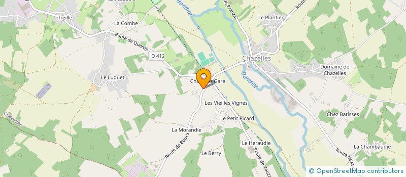 localisation de l'entreprise MONSIEUR QUENTIN MARIE à CHAZELLES