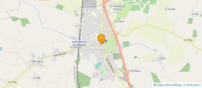 localisation de l'entreprise MONSIEUR QUENTIN MARTINIE  SAINT-PIERRE-LE-MOUTIER