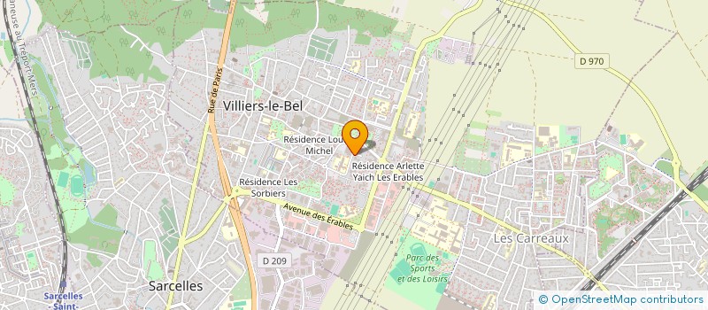 localisation de l'entreprise MONSIEUR QUENTIN MARTINS  VILLIERS-LE-BEL