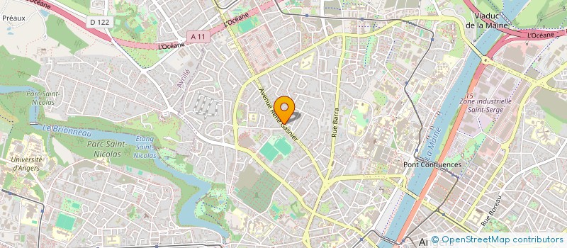 localisation de l'entreprise MONSIEUR QUENTIN MASSE  ANGERS