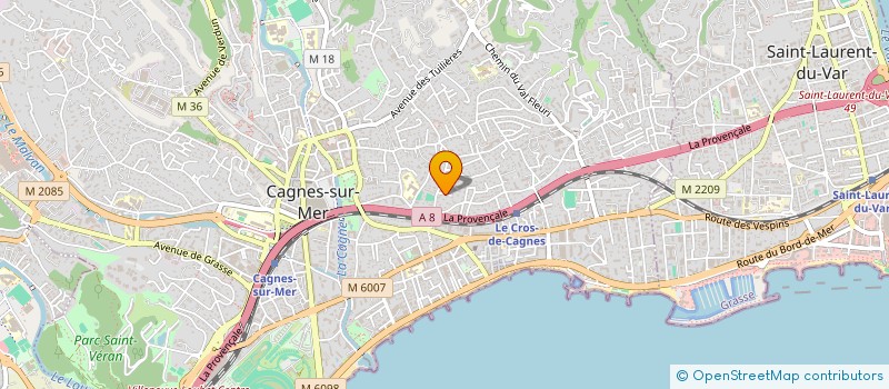 localisation de l'entreprise MONSIEUR QUENTIN MASSONNAIS à CAGNES SUR MER