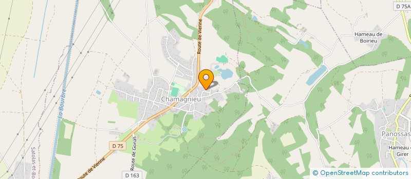 localisation de l'entreprise MONSIEUR QUENTIN MATILLAT  CHAMAGNIEU