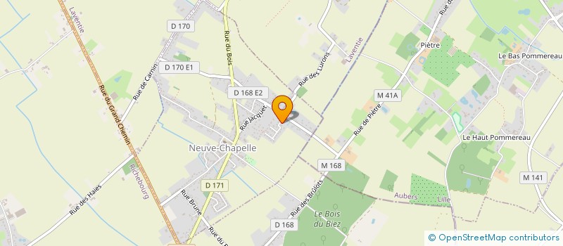 localisation de l'entreprise MONSIEUR QUENTIN MEEUNES  NEUVE-CHAPELLE