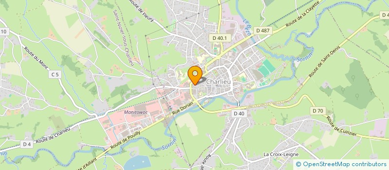 localisation de l'entreprise MONSIEUR QUENTIN MELLARD  CHARLIEU