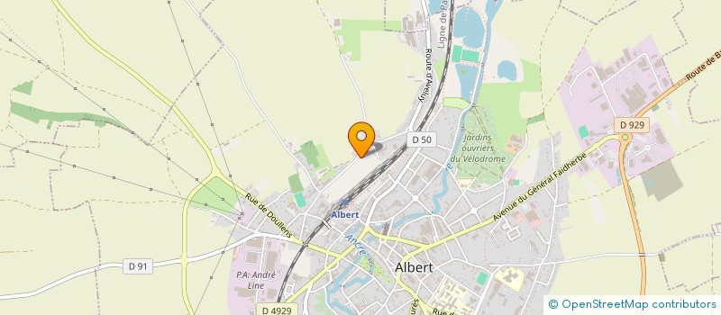 localisation de l'entreprise MONSIEUR QUENTIN MERCIER  ALBERT