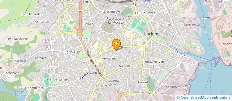 localisation de l'entreprise MONSIEUR QUENTIN MERIAN à LORIENT