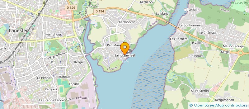 localisation de l'entreprise MONSIEUR QUENTIN MERLET  LANESTER