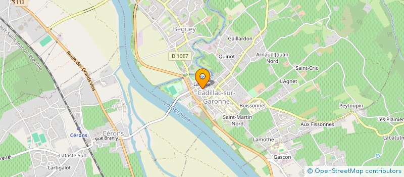 localisation de l'entreprise MONSIEUR QUENTIN MERLIN  CADILLAC-SUR-GARONNE