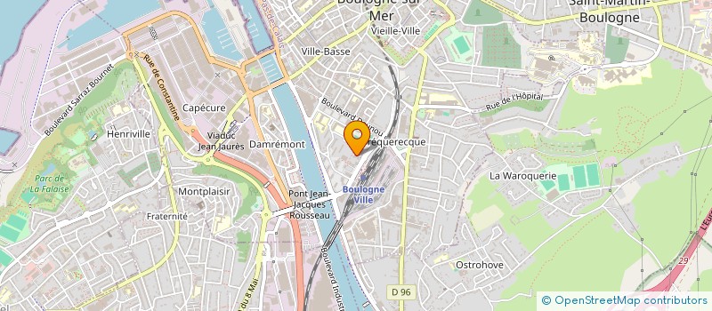 localisation de l'entreprise MONSIEUR QUENTIN MERLIN à BOULOGNE-SUR-MER