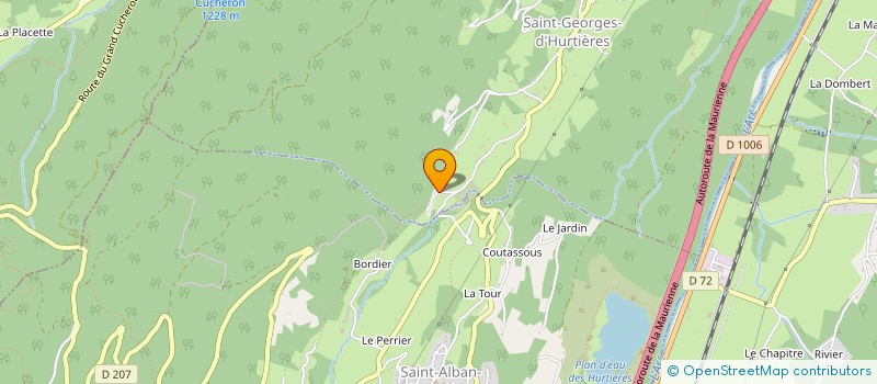 localisation de l'entreprise MONSIEUR QUENTIN MERMOZ  SAINT-GEORGES-D'HURTIERES
