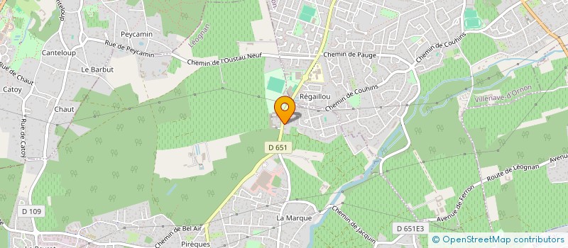 localisation de l'entreprise MONSIEUR QUENTIN MEZILLE  LEOGNAN