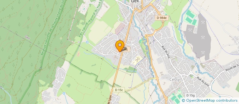 localisation de l'entreprise MONSIEUR QUENTIN MIRANDI  GEX