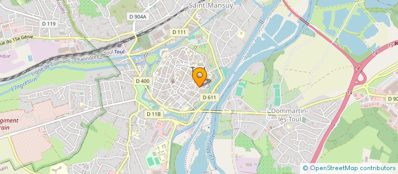 localisation de l'entreprise MONSIEUR QUENTIN MONCOLIN  TOUL