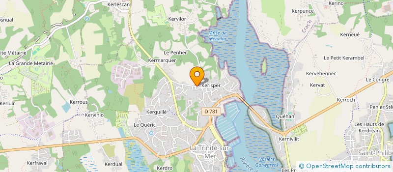 localisation de l'entreprise MONSIEUR QUENTIN MONEGIER DU SORBIER  LA TRINITE-SUR-MER