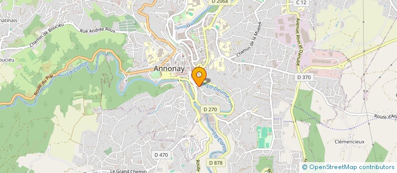 localisation de l'entreprise MONSIEUR QUENTIN MONTAGNE  ANNONAY