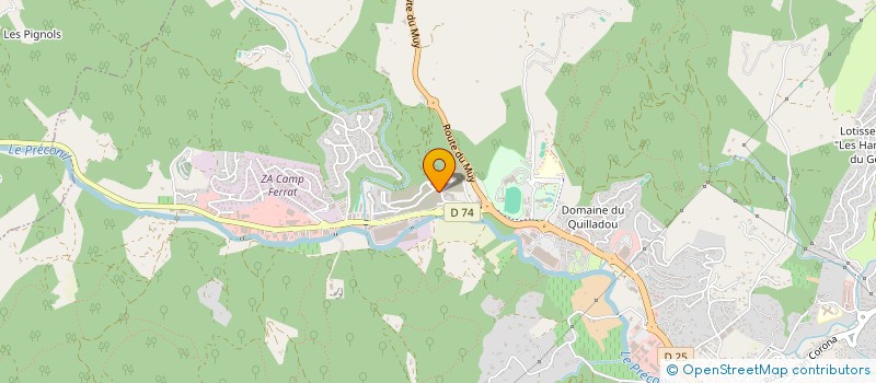 localisation de l'entreprise MONSIEUR QUENTIN MONTAIGNE  THIERS