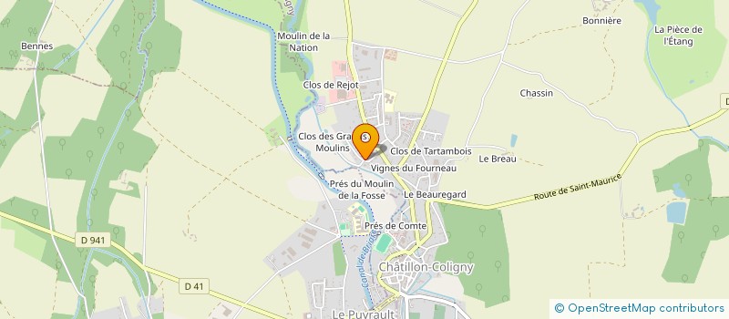 localisation de l'entreprise MONSIEUR QUENTIN MORENCIO à CHATILLON-COLIGNY