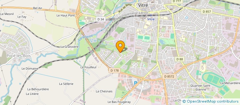 localisation de l'entreprise MONSIEUR QUENTIN MORILLON  VITRE