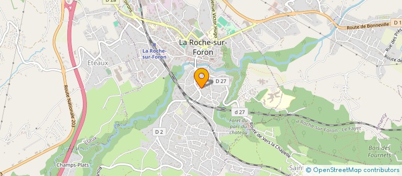 localisation de l'entreprise MONSIEUR QUENTIN MORVAN à LA ROCHE-SUR-FORON