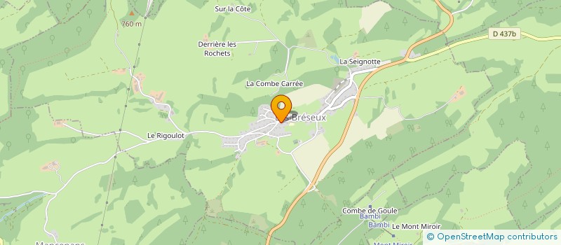 localisation de l'entreprise MONSIEUR QUENTIN MOUREAUX  LES BRESEUX