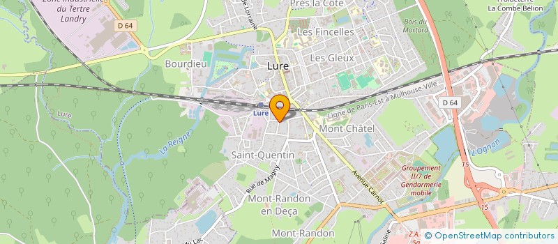 localisation de l'entreprise MONSIEUR QUENTIN MOURNICHAT  LURE