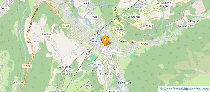 localisation de l'entreprise MONSIEUR QUENTIN MUFFAT à MORZINE