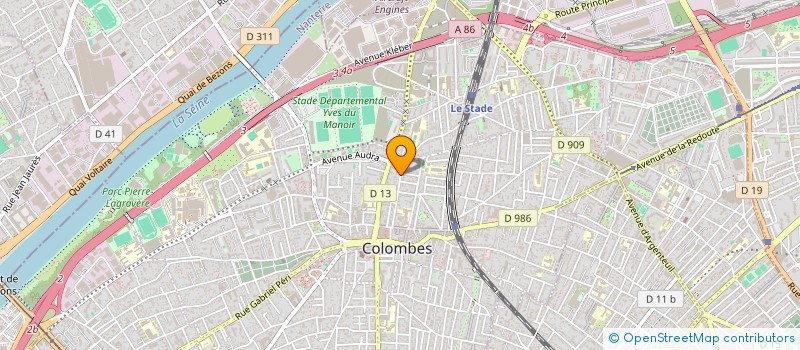 localisation de l'entreprise MONSIEUR QUENTIN MULLER DE SCHONGOR à COLOMBES