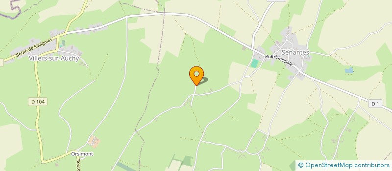 localisation de l'entreprise MONSIEUR QUENTIN MYLLE  SENANTES