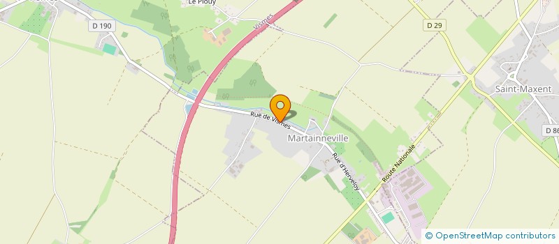 localisation de l'entreprise MONSIEUR QUENTIN NOZIERE  MARTAINNEVILLE