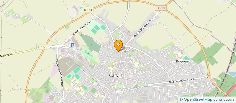 localisation de l'entreprise MONSIEUR QUENTIN OLIVIER  CARVIN