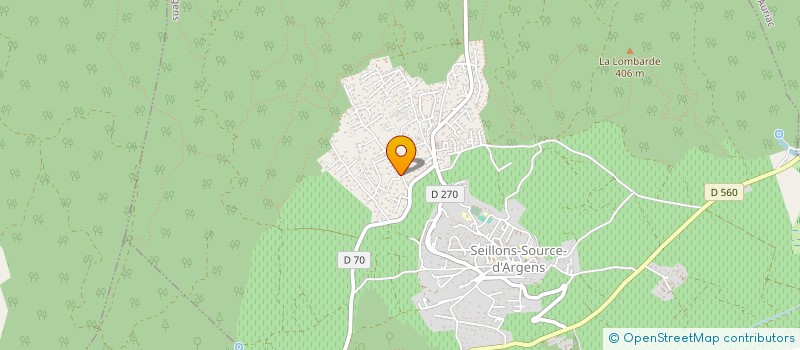 localisation de l'entreprise MONSIEUR QUENTIN OLLAGNIER  SEILLONS-SOURCE-D'ARGENS