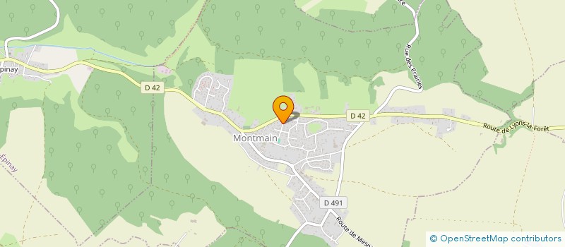 localisation de l'entreprise MONSIEUR QUENTIN PALIER  MONTMAIN