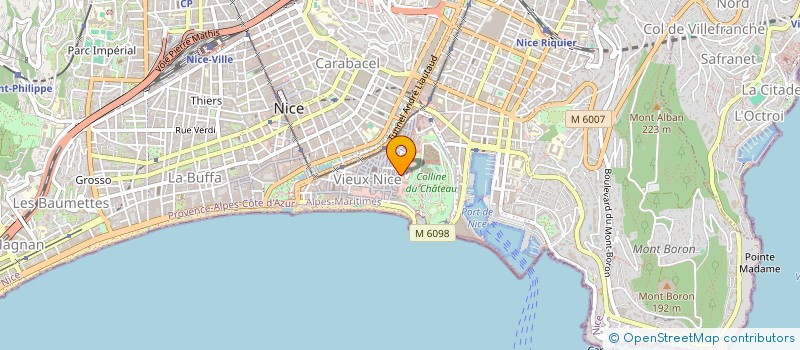 localisation de l'entreprise MONSIEUR QUENTIN PALVADEAU à NICE