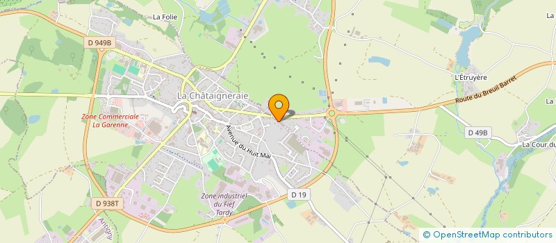 localisation de l'entreprise MONSIEUR QUENTIN PARANTHOEN  LA CHATAIGNERAIE