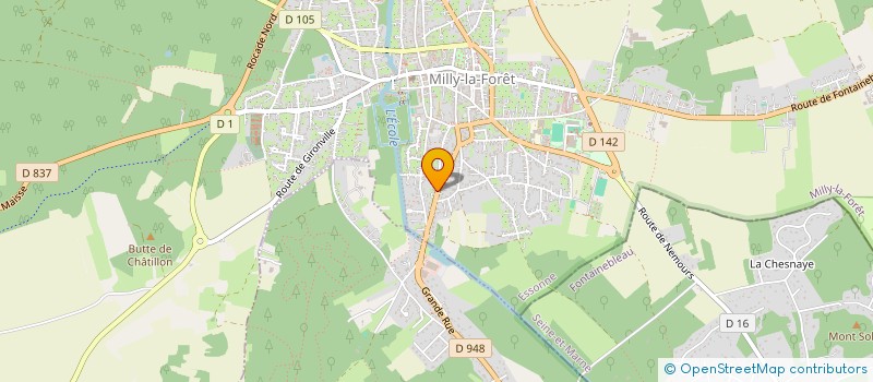 localisation de l'entreprise MONSIEUR QUENTIN PATEAU à MILLY-LA-FORET
