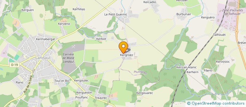 localisation de l'entreprise MONSIEUR QUENTIN PAVIC  LANDAUL