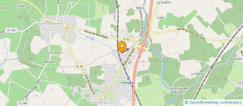 localisation de l'entreprise MONSIEUR QUENTIN PERRIER  CAVIGNAC