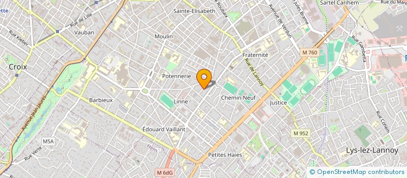 localisation de l'entreprise MONSIEUR QUENTIN PESQUEUX  ROUBAIX