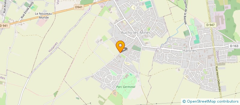 localisation de l'entreprise MONSIEUR QUENTIN PEYRARD  AUCHY-LES-MINES