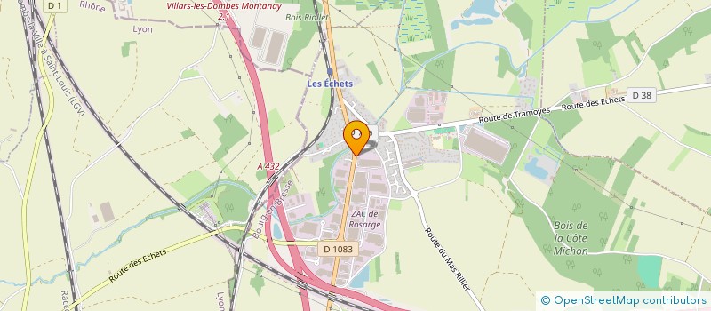 localisation de l'entreprise MONSIEUR QUENTIN PEYRONNET  MIRIBEL