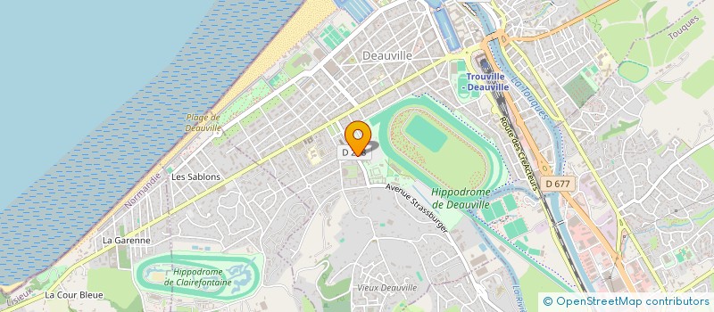 localisation de l'entreprise MONSIEUR QUENTIN PHILIBERT  DEAUVILLE