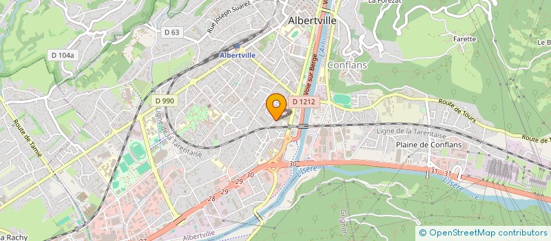 localisation de l'entreprise MONSIEUR QUENTIN PHILIPP  ALBERTVILLE