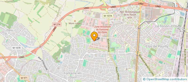 localisation de l'entreprise MONSIEUR QUENTIN PIGNON  FONTAINE-LES-DIJON
