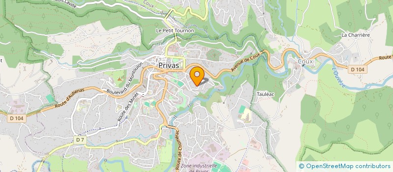 localisation de l'entreprise MONSIEUR QUENTIN POISSONNET  PRIVAS