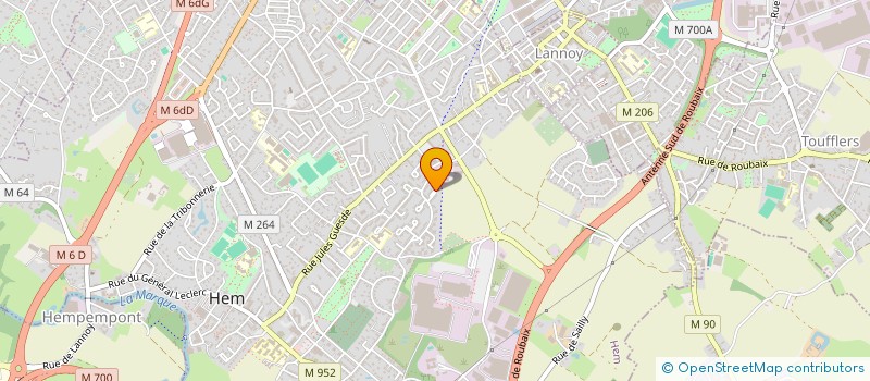 localisation de l'entreprise MONSIEUR QUENTIN POMPON  HEM